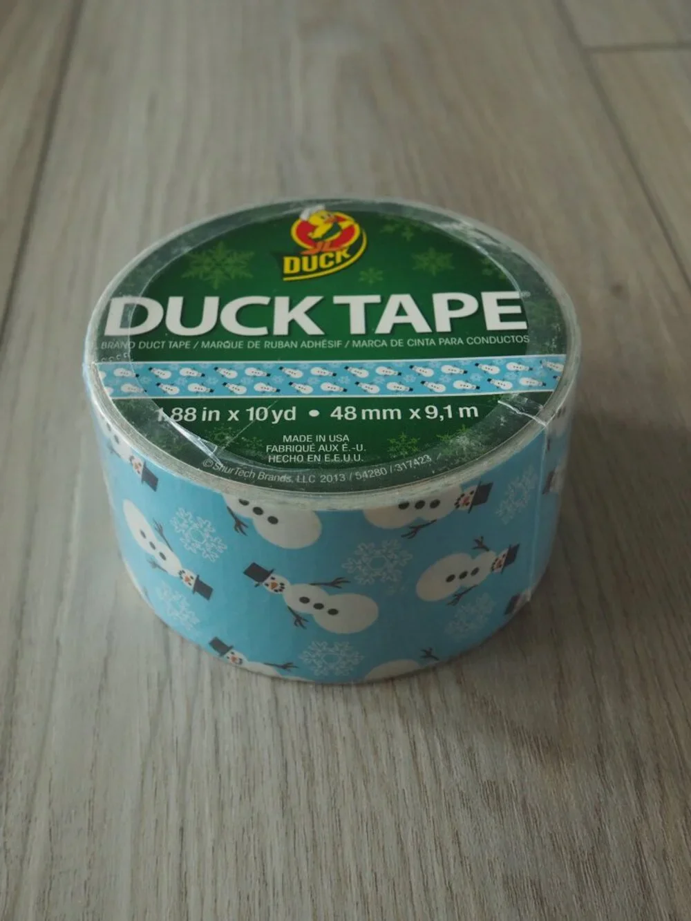 Duck Tape Snowman Duct Tape Roll Holiday Winter Christmas Craft 1.88” x 10 yd
